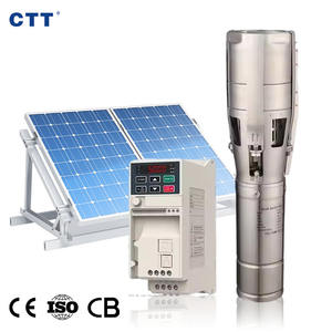 Güneş enerjisi ile dalgıç su pompası 3 hp 4 inç AC ve DC dalgıç kuyu pompası güneş su pompası 200m - Product Image 6