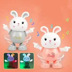 Cartoon Rabbit Dance Toy With Lights And Music Early Education Music Toys