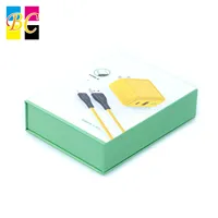 Boîte de produit électronique avec fermeture magnétique, boîte cadeau avec doublure personnalisée pour ensembles de chargeurs, écouteurs Bluetooth, montre connectée