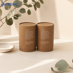 OEM ODM Biodegradable Kraft Cardboard Tube Packaging Box Cylinder <b>Container</b> Soft Touch Film Eye Mask Custom Paper Tube - Product Image 3