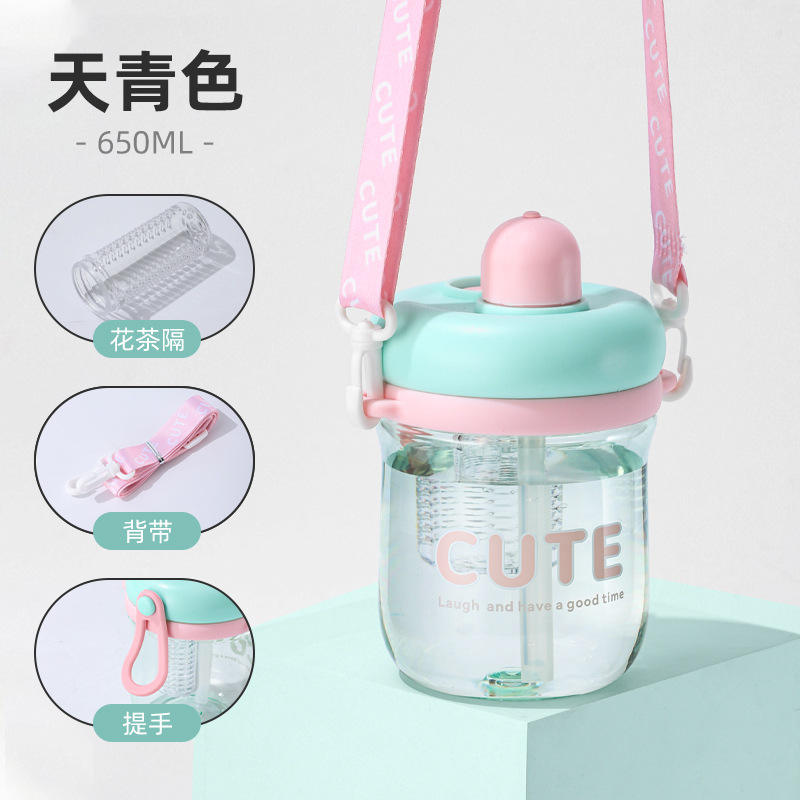 แก้วชานมมีสไตล์ สีเขียว [650ML]