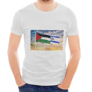 低价批发街头集会免费巴勒斯坦活动爱与和平定制男式t恤