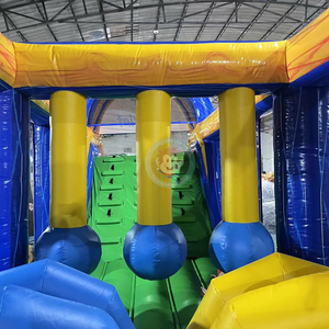 Parcours d'obstacles gonflable commercial avec toboggan, <span class=keywords><strong>jeu</strong></span> d'obstacles rebondissants pour enfants - Product Image 5