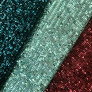 Tela de encaje de lentejuelas 3d para vestido de niños, tejido de poliéster elástico, bordado superdenso, brillante, dorado, 3mm - Product Image 2