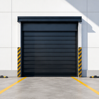 Volet roulant en acier expansé de 120 mm, moderne, pour extérieur, industriel, à très grande portée, porte de garage automatique électrique en PU