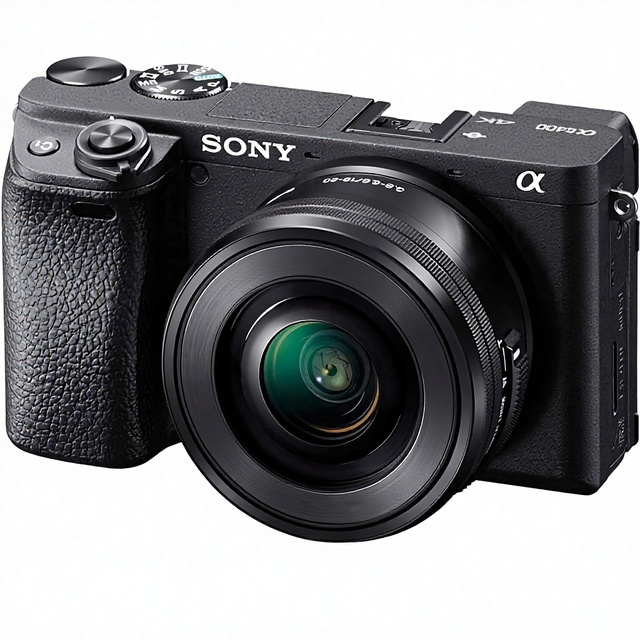 So ny Alpha a6400 Mirrorless Camera Compact APS-C Interchangeable Lens Digital Camera with Real-Time Eye Auto Focus, 4K Video