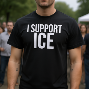 T-Shirt Promozionale I Support Ice, Girocollo, Manica Corta, Unisex Adulto, Stampa Serigrafica, Origine Cina A3734 - Product Image 2