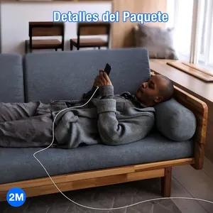 Cable USB de Plástico Blanco de 2m CAB185 con Entrada y Salida Micro-USB, Carga Rápida de 60W para Teléfonos Móviles Android y Computadoras - Product Image 2