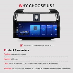 Navihua for New Upgrade Toyota 4Runner 2010-2022 for 12.3 Inch Touch Screen Car <b>Stereo</b> Carplay Head Unit Monitor Android Auto - Product Image 6