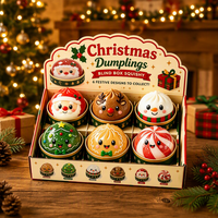 Boîte Mystère Surprise de Noël avec Jouets Squishy Grinch et Fantôme, Jouets à Presser Minecraft, Cadeau Fidget Toy