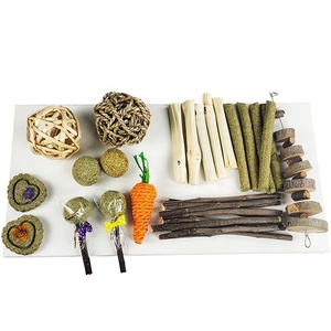 Juguetes Para morder de conejo para hámster, juego de madera Natural para morder con forma de Animal pequeño, para dientes de Rab, 8 paquetes - Product Image 5