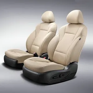 Super fiber leathercar PU car seat leather hides finished leatherette