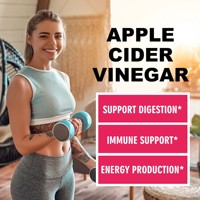 Cápsulas de Vinagre de Sidra de Manzana de Alta Potencia con Vinagre de Sidra de Manzana para Apoyar la Digestión, el Sistema Inmunitario y la Producción de Energía