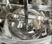 Cuve Agitateur Émulsifiant Homogénéisant Chauffée à la Vapeur Électrique en Acier Inoxydable à Prix Abordable pour Cosmétiques et Crèmes Visage
