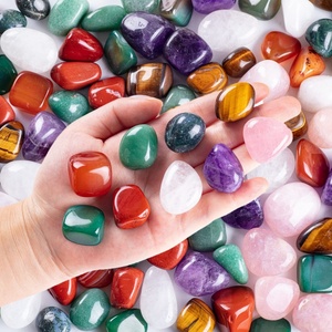 Set di 7 Cristalli Chakra Misti, Gemme Lucidate Energetiche, Ametista, Quarzo Rosa, Pietre Burattate per la Guarigione dei Sette Chakra, per Decorazione - Product Image 2