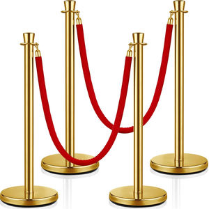 สแนชออนพลาสติกยางโลหะเหล็กปรับได้ยืดหดได้สำหรับควบคุมฝูงชนเชือกกั้นสำหรับทางเดิน - Product Image 1