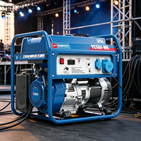 Générateur d'électricité à essence silencieux refroidi par air Yuchai YC5GF-MG 5KW avec un grand réservoir de carburant de 25L