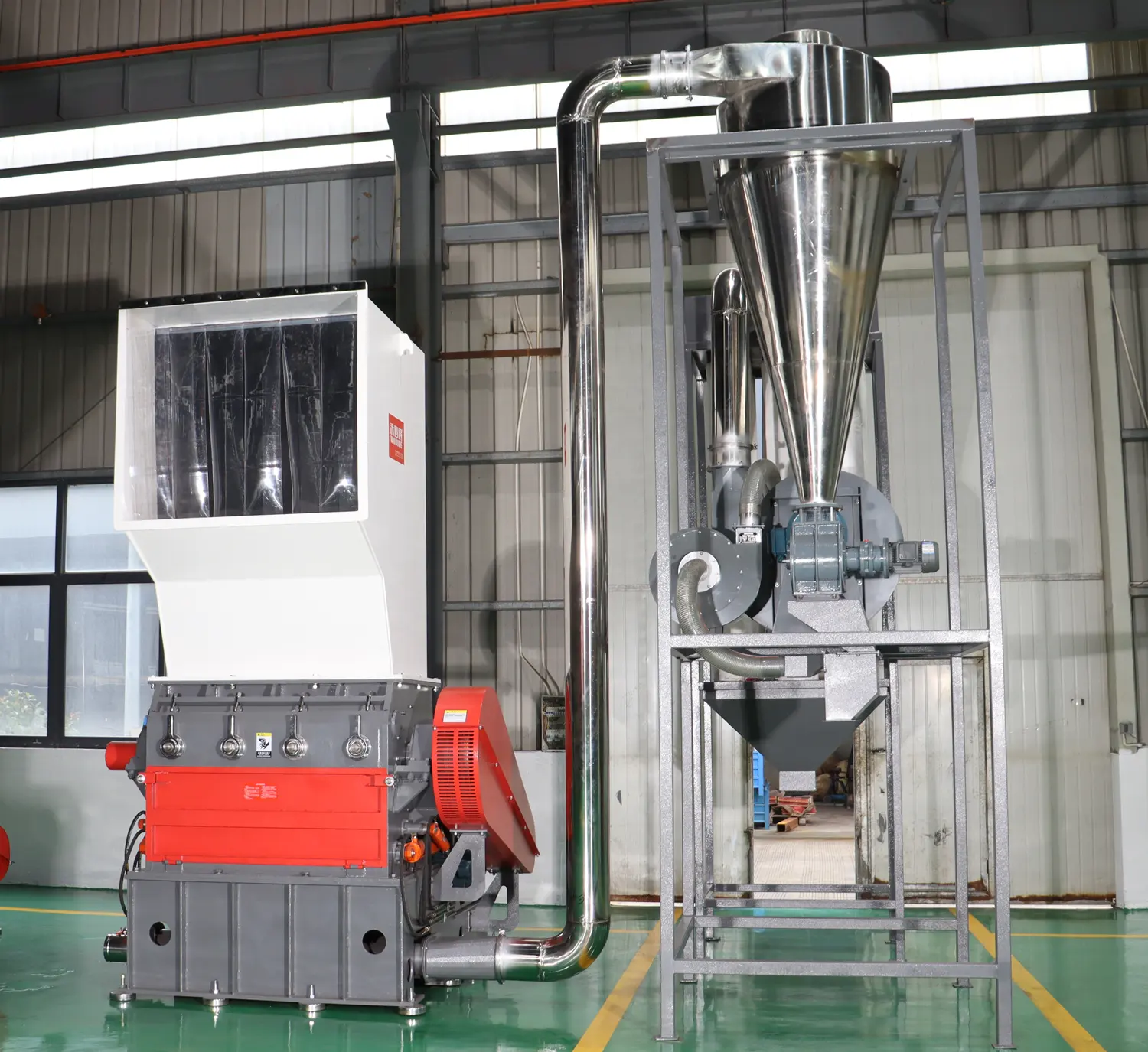 Huisdier Fles Vat Pvc Pp Pe Plastic Folie Zakken Verpletterende Machine Met Collectie En Zuig Apparaat Plastic Crusher