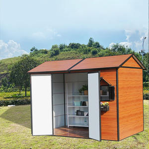 מחסן גינה נייד קל להרכבה, בית אחסון חיצוני לחצר, מכולת אחסון מתאימה לחדר כלי גינה - Product Image 3