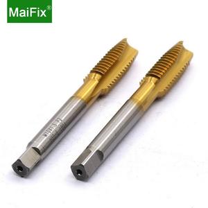 Maifix 1PC M3 M4 M5 Tige <span class=keywords><strong>de</strong></span> taraudage à cannelure droite pour trous aveugles, avec revêtement en étain, usinage CNC, <span class=keywords><strong>type</strong></span> plat, taraudeur à pointe - Product Image 5