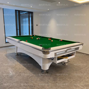 Vente directe d'usine, table de billard américaine standard en diamant noir, 9 pieds, utilisation en club, table de billard professionnelle avec retour de boules, table de billard en diamant avec logo - Product Image 5