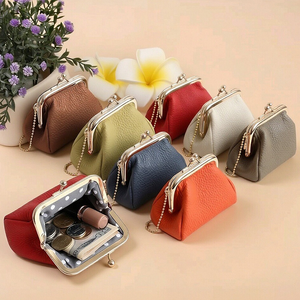 Factory Genuine Leather <b>Mini</b> Female Fashion Change Wallets <b>Pouch</b> Coin Purse - Product Image 5