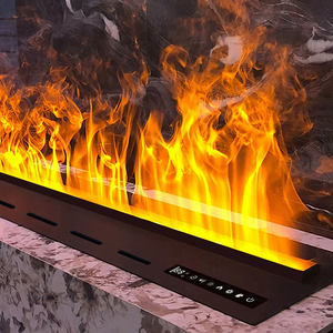 Cheminée à brume d'eau moderne sans conduit, insert de cheminée atomisant, flamme de vapeur réaliste, pour usage domestique et hôtelier, en acier. - Product Image 6