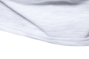 Bordado personalizado o logotipo de impresión Color sólido Poliéster Casual Slim Fit Camiseta de manga larga Cuello redondo Camiseta de poliéster blanco - Product Image 3