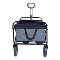 Chariot pliable robuste de 150 L, capacité de charge de 360 lb, portable avec roues pour les courses en extérieur