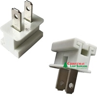 Lumière de noël prise électrique 120v SPT-1 SPT-2 Vampire femelle mâle prise pour C9 C7 prise bobine fil câble jardin lumière