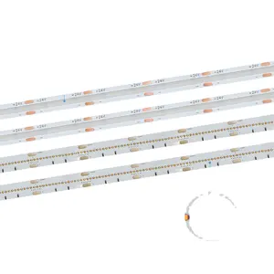 ไฟเส้น LED COB CSP หรี่แสงได้24V แบบจุด2สี3สี Cct เปลี่ยนได้2700 ~ 7200K สตริปไลท์/ไฟ LED COB CSP