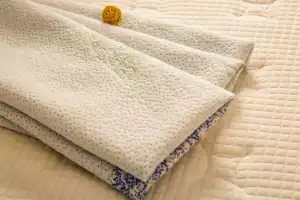 Tapicería de fibra de Aloe Vera Jacquard, ropa de cama de poliéster de punto, tela de colchón para Funda de colchón