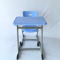 Vente en gros d'usine - Mobilier scolaire pour salles de classe - Ensemble moderne de bureau et chaise scolaire en plastique