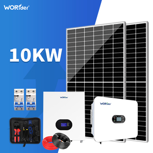 Système d'énergie solaire hors réseau au lithium-ion 10 kW, kit complet de panneaux solaires avec système QX--10KW, énergie solaire 5000 Watts - Product Image 1