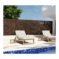 Panneaux de clôture en aluminium découpés au laser décoratifs pour villa et jardin, clôture de piscine en acier corten, écran métallique, clôture de jardin