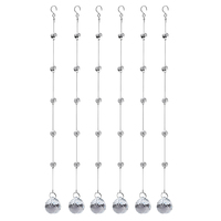 Guirlande de perles en verre cristal poli transparent, écologique et personnalisée, style antique, pour rideaux, mariages, lustres et portes