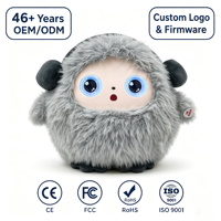 Jouet robot en peluche AI, commande vocale, application interactive, poupée parlante avec yeux dynamiques, cadeau éducatif STEM pour enfants