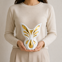 Vase en céramique en forme de papillon, art moderne, décoration de la maison, salon, table à manger, accessoires de décoration de bureau, décorations de mariage