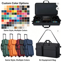 Sac de transport à roulettes pour contrôleur DJ, multi-poches, valise pour mixeur de piano avec roues, sac de transport pour accessoires de contrôleur DJ - Vente Flash