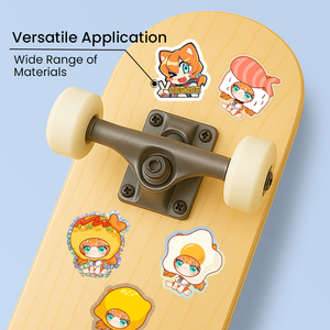 Vograce - Hoja de Pegatinas de Vinilo Autoadhesivas con Corte Kiss Cut, Decoración Encantadora para Diario, Impresión Personalizada - Product Image 3