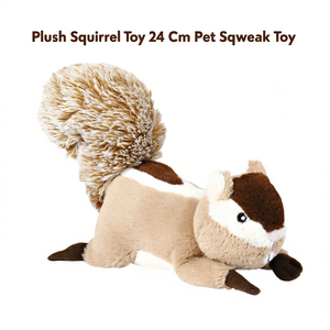 Juguete de Peluche de Ardilla de 24 cm con Sonido para Mascotas - Product Image 2