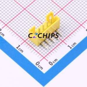 A200F1W1-2H5P12 Wire-to-Board Pin Header Bent Lead Through Hole,P=2mm Connector 1x5P 2mm Right Angle Insert PH - Product Image 1