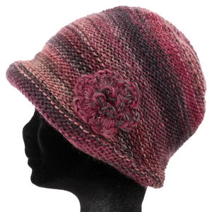 Sombrero de punto de lana 100% diseño anti-plegado moda tridimensional cosido a mano fácil de almacenar y hermoso - Product Image 5