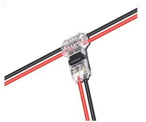 Conector de empalme rápido Universal, cable compacto de bajo voltaje, conexión de cable eléctrico 18-22AWG, autopelado