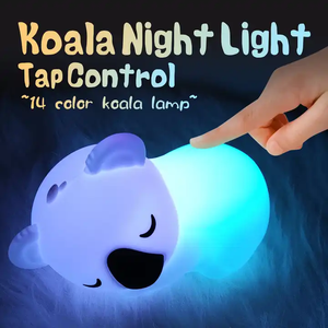 ไฟซิลิโคนรูปสัตว์น่ารักไฟ LED สีสันสดใสสำหรับเด็กไฟกลางคืนซิลิโคนรูปสัตว์ในห้องนอน - Product Image 4