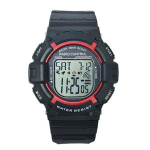 <span class=keywords><strong>Montre</strong></span> Atomic pour femmes-Synchronisation multibande Style décontracté avec rétro-éclairage <span class=keywords><strong>Montre</strong></span> numérique radiocommandée - Product Image 1