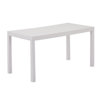 Meubles d'extérieur modernes, table à manger stable, durable, imperméable, en plastique, rectangulaire, pour cour