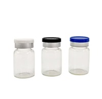 Flacon en verre vide de haute qualité avec bouchons en option, type ambre transparent, pour l'emballage d'échantillons industriels