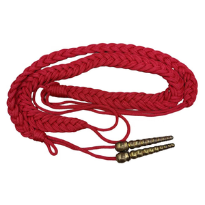 High Quality Customizable Polyester Shoulder <b>Cord</b> Factory Wholesale Metallic <b>Cord</b> Solid Color Braided Rope - Product Image 4
