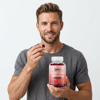Gummies de Vitamine B12 Haute Puissance 3000mcg Saveur Framboise Végétaliennes Sans Gluten OEM ODM – Emballage Scellé de Sécurité